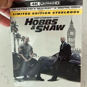 Hobbs & Shaw limited edition unopened steelbook.